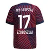 23/24 RB NKUNKU LeIpZiGeS HAIDARA POULSEN FORSBERG NKUNKU MUKIELE OLMO LAIMER GVARDIOL SZOBOSZLAI FORSBERG LAIMER 2023 2024 Homens Crianças Kit camisas de futebol