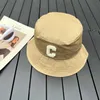 Wide Brim Hats & Bucket Hats Fashion Luxury Sticker Letter Design Trend Women Cotton Fisherman Hat Summer Sunshade Hat Outdoor Beach cap K77T