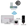 Routrar pixlink trådlöst USB Universal 300Mbps WiFi Adapter RJ45 Port Ethernet Network Bridge Repeater för ny smart TV