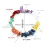 Beaded Strand Healing 7 Chakra Natural Crystal Bracelet For Women Mix Colorf Irregar Mineral Chips Quartz Bangle Yoga Meditation Dro Dhjel