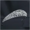 Hair Clips Barrettes Cubic Zirconia Butterfly Tiara For Wedding Crystal Princess Tiaras Crown Bride Jewelry Ch10359 Drop Delivery Dhwgj