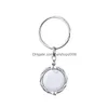 Keychains Bedanyards Cristal Natural Stone Gem Stainless Aço Pingente Acessórios de Moda Pingente Teclorizando Correntes Droga Droga DHR8O