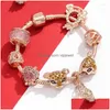 Beaded Strand European and American S Charm Rose Series Princess Crown Pendant Lady Armband Combination DIY Jewelry Drop Delivery BR DH27A