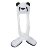 Berretti Cappello animale Peluche Costume Ricamo Accessori Sciarpa lunga e guanti-Panda per bambini adulti