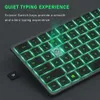 Combos SeenDa Bluetooth Wireless Keyboard Mouse Combo Slim Wiederaufladbare MultiDevice Silent Keyboard Set für Ipad Mac Laptop