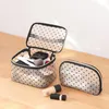 Storage Bags Multi-Style Women Cosmetic Bag For Makeup Portable Heart Type Fine Mesh Toiletries Organizers With Zipper Travel Utensil