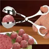 Kött fjäderfäverktyg Potry Steel Meatball Maker Clip Fish Ball Neef Balls Make Mold ZL1325 Drop Delivery Home Garden Kitchen Dining DHQWV