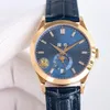 Najwyższa jakość, luksusowy zegarek, designerski zegarek, zegarek wielofunkcyjny, (faza księżyca/tydzień/miesiąc/kalendarz) Automatyczny ruch mechaniczny, szafir, średnica 38,5 mm