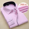 Heren DRAAD SHIRTS 2023 Design Twill lange mouwen katoen vaste kleur zakelijke formele mannen mode sociaal