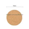 Mats Pads Plain Cork Coasters Round Square Drink Wine Coffee Pot Cup Mat Party Home Bar Table Anti Scald Cushion 0 65Zp G2 Drop De Dha9U