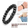 Perlé Strand Fashion 6/8 / 10Mm Bracelets Magnétiques Pour Femmes Nature Hématite Perles Bracelet Thérapie Soins De Santé Aimant Hommes Bijoux D Dhufd