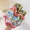 Sweet Ins Small Flowers Floral Hair Ties Hair Scrunchies For Women Colored Edge Hair Bands Ponytail Holder Hårtillbehör