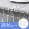 Nappe de table Nappe de pique-nique en plein air Clips Clip de fixation Couvercle transparent Plastique