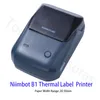 Printers New Niimbot B1 Handheld Small Portable Bluetooth Inkless Label Printer Self Adhesive Labeling Machine Maker Cable Label Printer