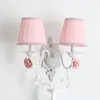 ウォールランプの花壇のベッドサイドリビングルームプリンセス子供の女の子ピンクのロマンチックな装飾LEDライト