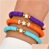 Set di braccialetti bohémien con perline per donna Star Soft Y Colorf Holiday Beach Female Boho Jewerly Am3221 Drop Delivery Jewelry Brace Dh8Vn