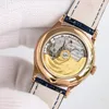 Najwyższa jakość, luksusowy zegarek, designerski zegarek, zegarek wielofunkcyjny, (faza księżyca/tydzień/miesiąc/kalendarz) Automatyczny ruch mechaniczny, szafir, średnica 38,5 mm