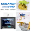 Scannen von Flashforge Creator Pro DIY 3D -Drucker Dual Extruder Open Source für Hersteller Verwenden