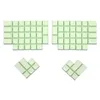 Accessoires Green Light Xda Profil Ergodox Keycaps PBT Blank Keycap For Ergodox MX Commmulation MECHANICAL GAMING Keyboard Key Cap