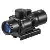 VOMZ 3.5X30 RGB point de visée laser rouge Tri-Illuminé Tactique Combo Compact Portée Fibre Optique Vert Sight