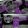 Auto-Styling 3D 5D In Fibra di Carbonio Interni Auto Center Console Cambiamento di Colore Stampaggio Decalcomanie Per BMW X3 E83 2006-2010