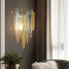 Wall Lamp LED Living Room Porch Smoke Grey Hand Glass Light Luxury Bedroom Designer Studio Industrial Style Decorative