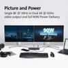 Stations New Kensington Thunderbolt 4 Docking Station SD5700T with 90W PD Single 8K/Dual 4K UHSII SD4.0 for Windows/MacOS K35175