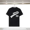 Męskie designerka t shirt men damski streetwear hip-hop T-shirty mody liter