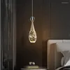 Hanger lampen interieur decoratieve hangende lamp kristallen bubbels suspensie licht restaurant slaapkamer trap moderne kleine kroonluchter