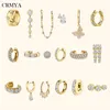 CRMYA Gold Silver Filled Hoop Earrings for Women Fashion CZ Zircon Piercing Women's Stud Dangle Earrings 2022 Jewelry Wholesale