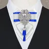 Bow Ties Men's Wedding Tie High-end Mens Business Banquet Formal Wear Suits Jewelry Gift Original Luxury White Rhinestone Bowtie