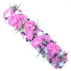 Dekorative Blumen, 100 x 25 cm, künstliche Hortensien, Blumenreihe, DIY, Hochzeit, Hintergrund, Wanddekoration, Party, Bogenanordnung