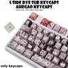 مجموعات 108 مفتاح AHEGAO PBT KEYCAP صبغ الصبغة اليابانية keycap anime أسود OEM مخصص ل Kailh Gateron Switch لوحة المفاتيح الميكانيكية