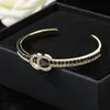 lusso Bangle Designer per donna gioielli classici lettera ccity Donna Uomo Bracciali in oro 87