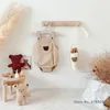 Cabides 5pcs/lote para bebês cabide de madeira criativa rack home meninas princesas salitor berçário decoração armazenamento para crianças presentes