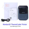 Printers New Niimbot B1 Handheld Small Portable Bluetooth Inkless Label Printer Self Adhesive Labeling Machine Maker Cable Label Printer