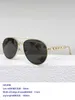 Sunglasses Designer boutique metallic style advanced female sunglasses 1539 Classic aviators versatile concave HZXK