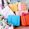 Fashion Designer PVC Plastic Tote Summer Beach Bag Fashion Kids Tote Large Capacity Shopping Bag Underarm Bag 20240111