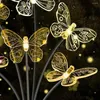 Garden Solar Light Attractive No Wiring Required Romantic Butterfly LED Lamp Decoration Supplies