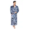 Men's Sleepwear Men Bath Robe Autumn Winter Flannel Dimigra