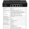 Kontrollera den nyligen smarta switch 2.5G Gigabit + 4Port 1000m Fast Network Mini Ethernet Switch för IP -videokamera trådlös WiFi -router