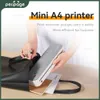 Printers Peripage A4 Printer Paper Portable Mini Inkless Thermal Wireless Bluetooth Label Printer Maker for Phone Photo Office Use A40