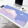 Poggia Mousepad Kawaii Tappetino da scrivania per computer Accessori da ufficio Laptop Mausepad Tappetino per mouse Simpatico tappeto per computer viola da tavolo Mause Tappeto