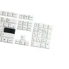 Combo's PBT KeyCap Minimalistische zwarte witte Japanse KeyCaps Cherry Profile 129 Sleutels voor mechanisch en optisch gamingtoetsenbord