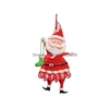 Weihnachtsdekorationen Harz Dekoration Anhänger Cartoon Weihnachtsmann Jahr Zuhause 3 Stile Drop Lieferung Garten Festliche Party Supplies Dhxgw