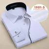 Heren DRAAD SHIRTS 2023 Design Twill lange mouwen katoen vaste kleur zakelijke formele mannen mode sociaal