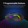 MICE REDRAGE M607KS GAMING WIRESS MONDE RV Backlit MMO 7 Boutons programmables Mouse RO enregistrement pour ordinateur portable PC Gamer