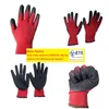 Other Garden Supplies Other Garden Supplies Labor Insurance Gloves 13Pin Wrinkle Red Yarn Nylon Black Latex Dipped Wearresistant Non Dhebk