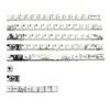 コンボHXBEパンダキーキャップOEM高さPBT染料昇華GK61/64/68/87/108機械式ゲームキーボードキーの日本語キーキャップ