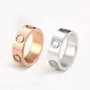 Punk love ring letter narrow designer ring jewelry unique screw women stainless steel promise size 9 colorful party outside lated silver gold ring man shiny ZB010 F23